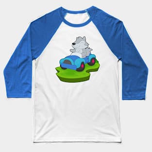 Wolf Car Baseball T-Shirt